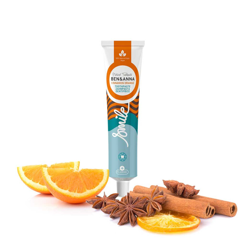 Ben & Anna Fluorihammastahna Alumiinituubissa Cinnamon Orange 75ml