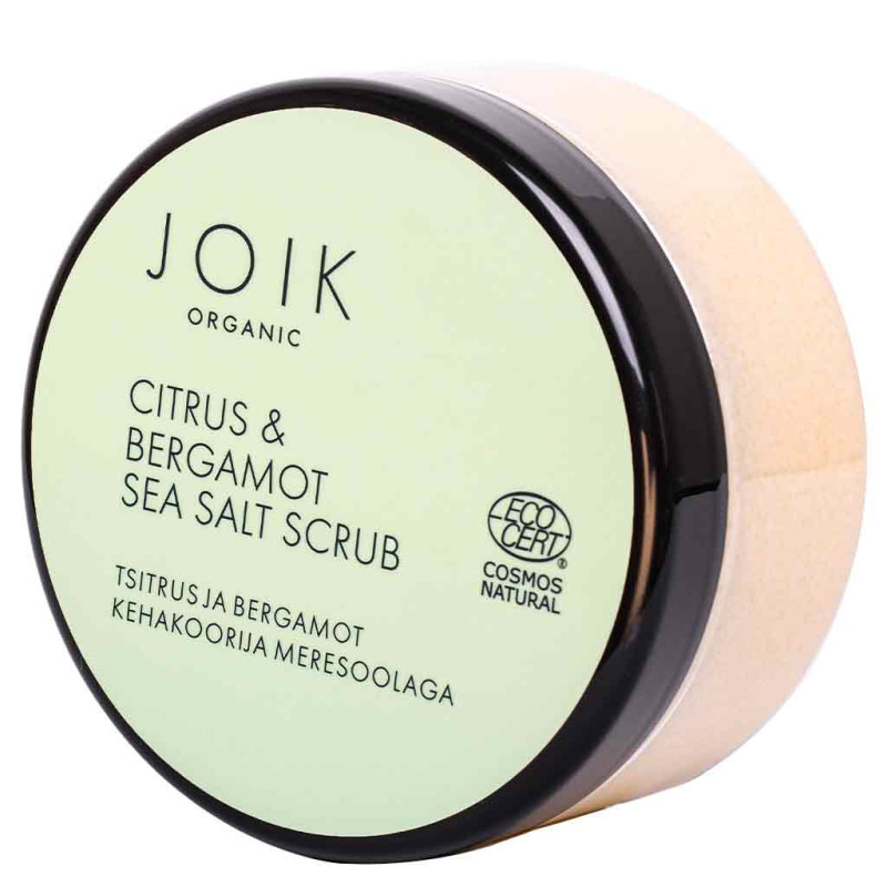JOIK Organic Citrus & Bergamot Sea Salt Scrub Vartalokuorinta COS NAT 240g