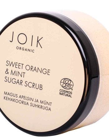 JOIK Organic Sweet Orange & Mint Sugar Scrub Vartalokuorinta COS NAT 210g