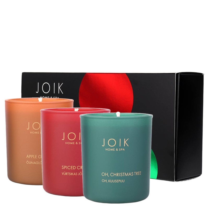 JOIK Home & Spa Scented Candle Christmas Gift Box kynttilä lahjapakkaus