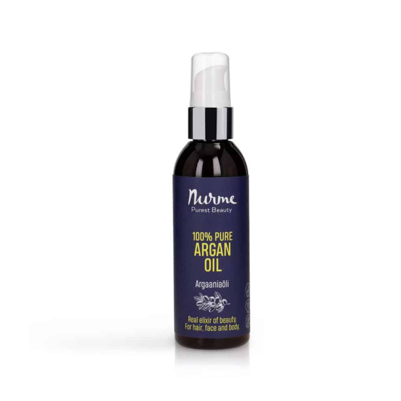 Nurme argan öljy 100 % Argan Oil kasvoille, vartalolle, hiuksille