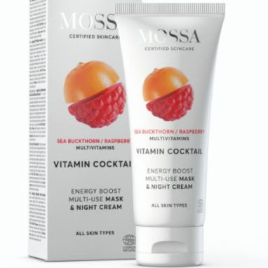 Mossa vitamin cocktail energy boost naamio & yövoide 