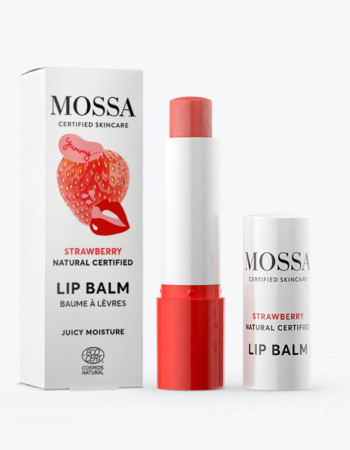 MOSSA Strawberry Lip Balm Mansikka huulivoide 4,5g