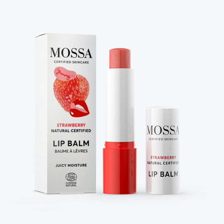 MOSSA Strawberry Lip Balm Mansikka huulivoide 4,5g