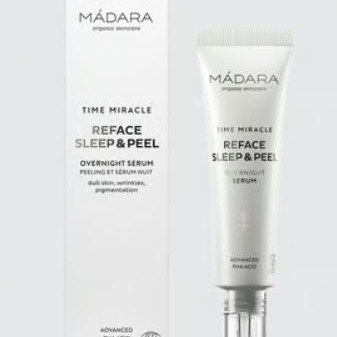 Madara TM Reface Sleep & Peel yöseerumi 30ml Sileämpi ja täyteläisempi iho 