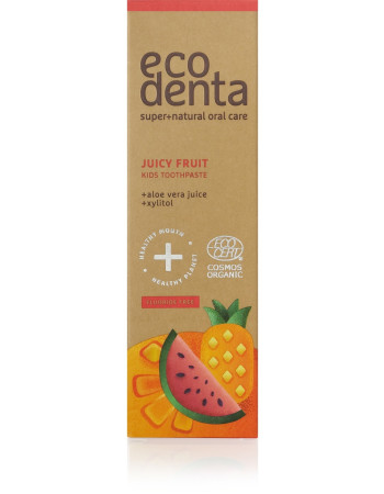 Ecodenta - juicy fruit lasten hammastahna fluoriton