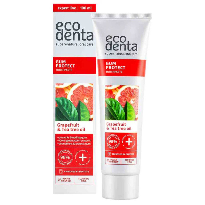 Ecodenta fluoriton hammastahna Gum Protect Toothpaste with Tea Tree Oil