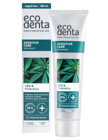 Ecodenta Sensitive Toothpaste with CBD and Probiotics 100ml