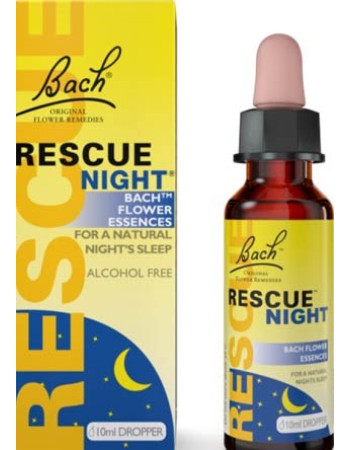 Bach Rescue Remedy Night -tippa 10ml ei alkoholia