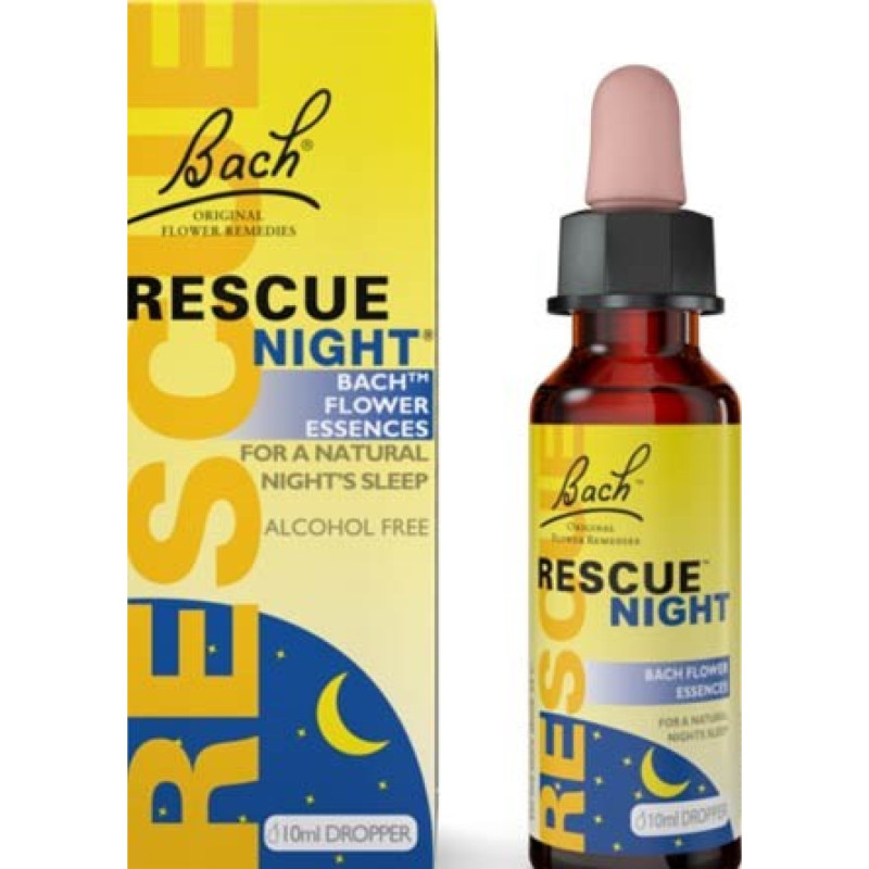 Bach Rescue Remedy Night -tippa 10ml ei alkoholia
