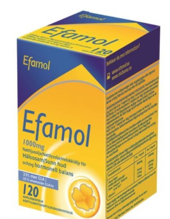 Efamol 1000 mg Helokkiöljy +E-vit 120 kaps (GLA)