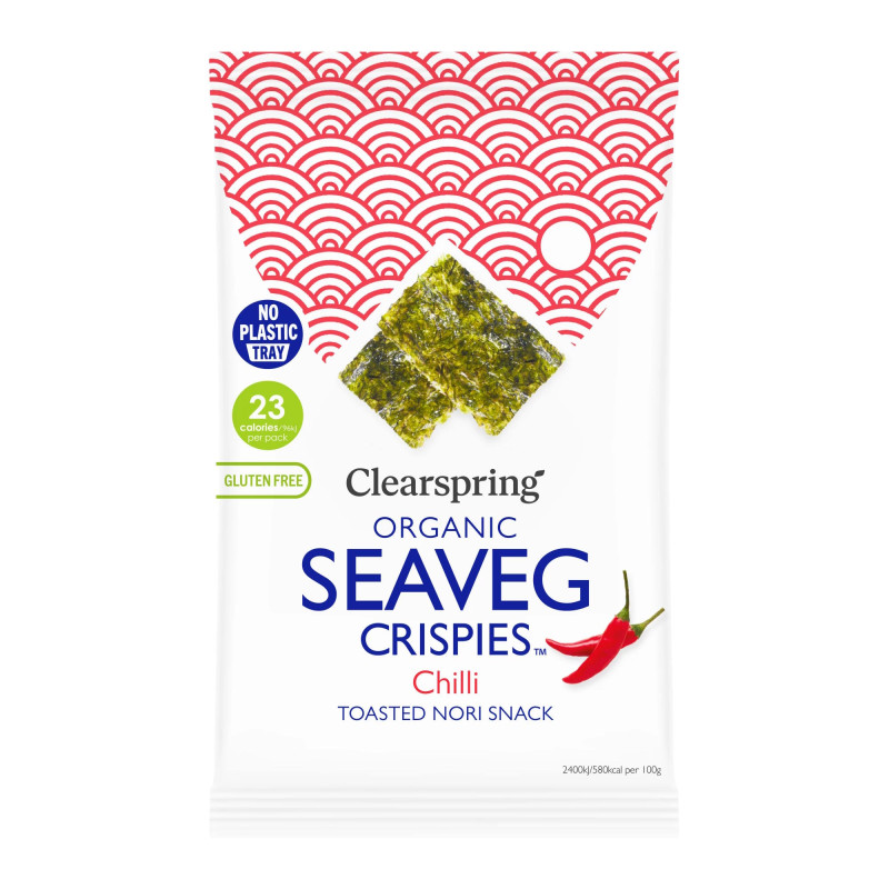 Clearspring Luomu merileväsnack Chili 4g