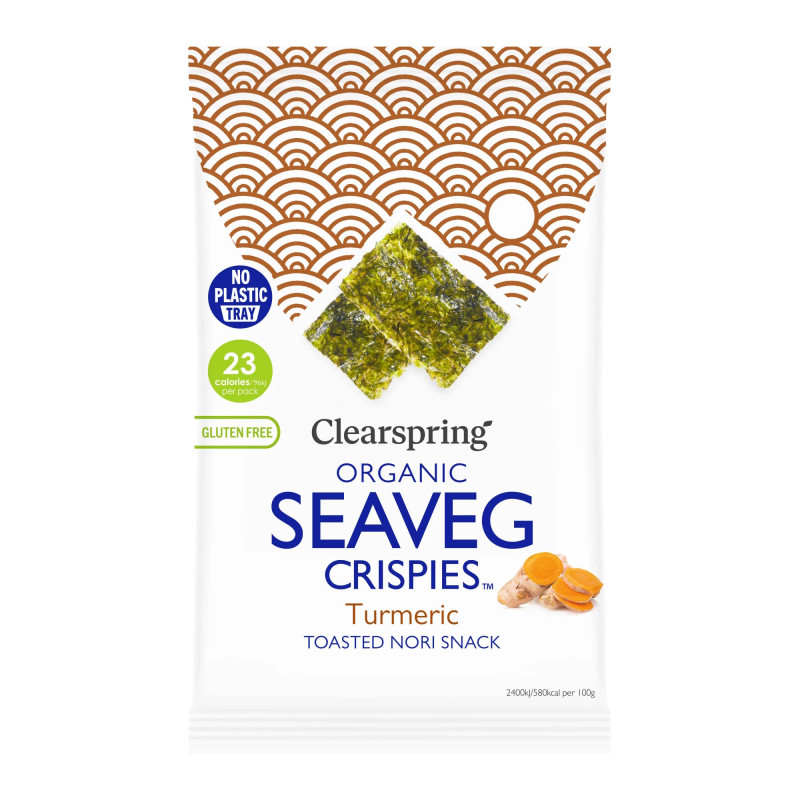 Clearspring Luomu merileväsnack Kurkuma 4g