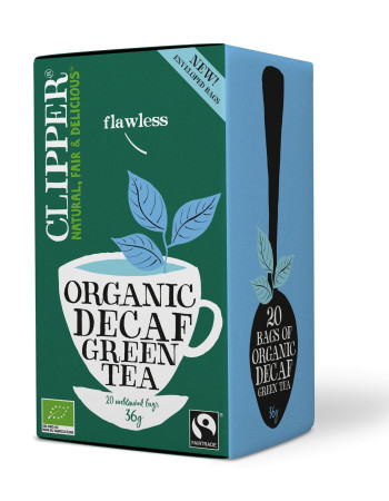 Clipper decaf kofeiiniton vihreä tee luomu 20ps