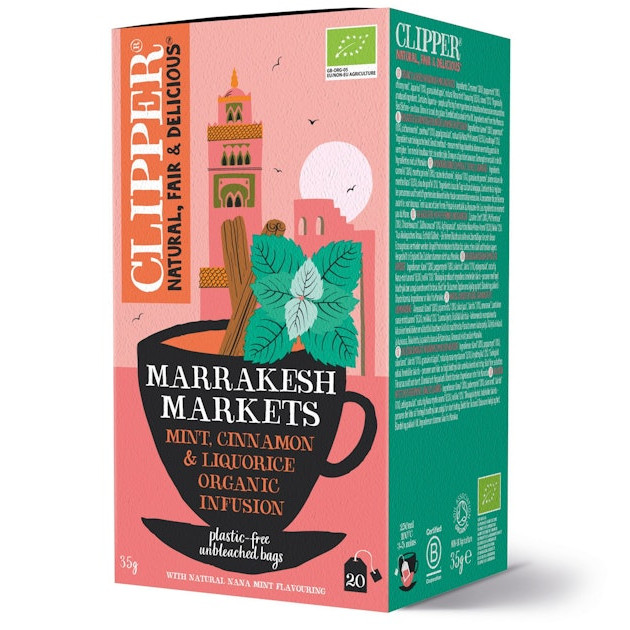 Clipper Marrakech markets Mint 20pss luomutee