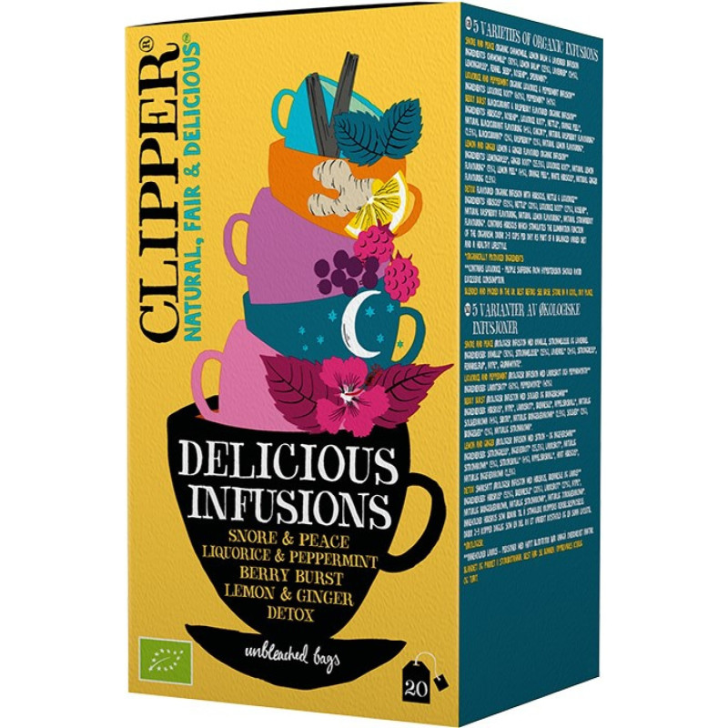 Clipper Delicious Infusions Yrttiteelajitelma 20 pss