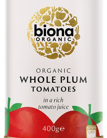 Biona Kuorittu luumu tomaatti 400g