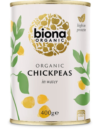 Biona Kikherne, ilman suolaa, luomu säilyke 400g