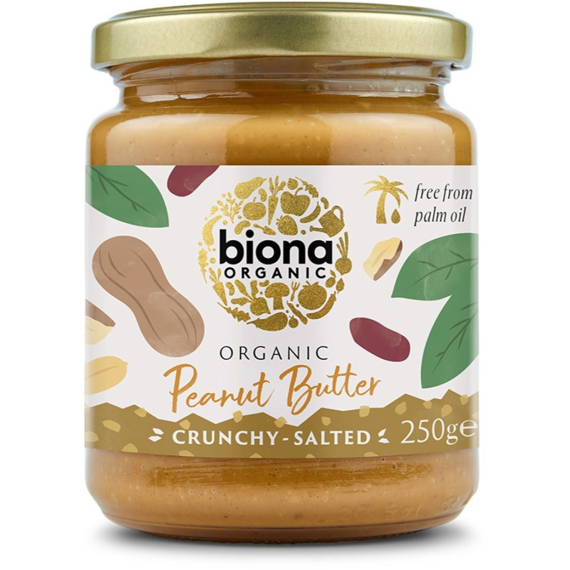 Biona Maapähkinävoi rapea, luomu 250g