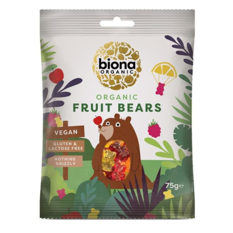 Biona mini nallekarkit 75g gluteeniton vegaaninen