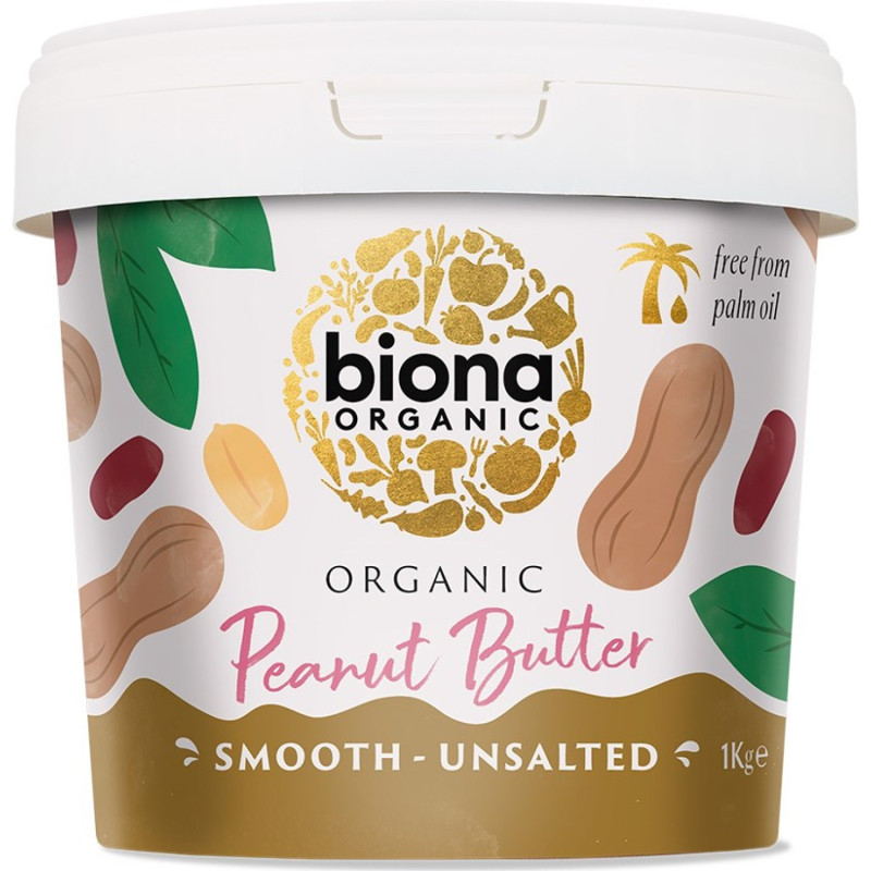 Biona Luomu Maapähkinävoi Smooth 1kg