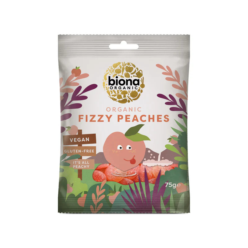 Biona Pirteät persikat karkki 75g luomu