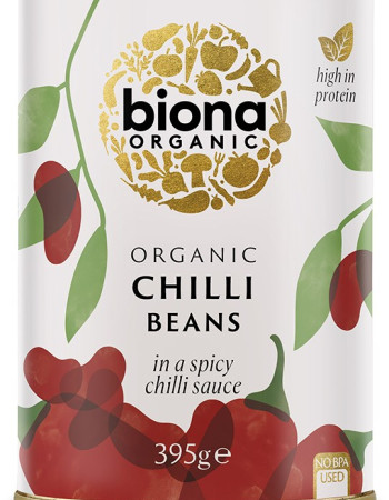 Biona Chillipapu, punainen kidneypapu chilikastikkeessa 395g