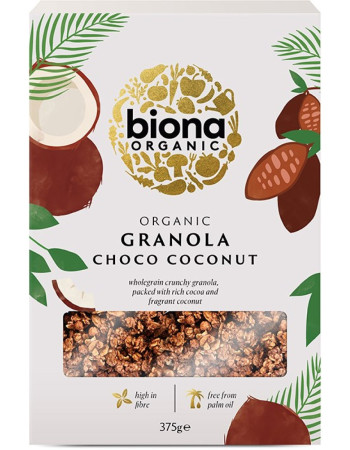 Biona choco coconut suklaa-kookos granola luomu 375g 
