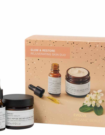 Evolve Organic Beauty Glow & Restore Rejuvenating Skin Duo Lahjapakkaus 20%ALE