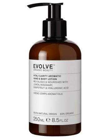 Evolve Organic Beauty Vital Clarity käsi- ja vartalovoide 250 ml
