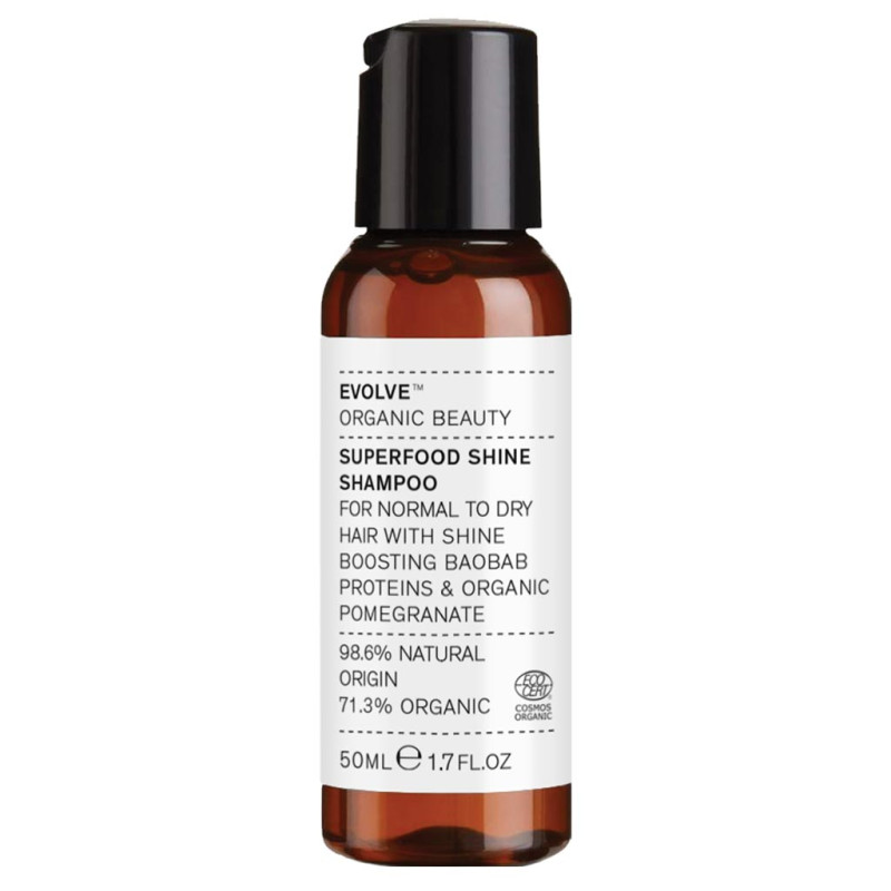 Evolve Organic Beauty Superfood Shine Shampoo Matkakoko 50ml