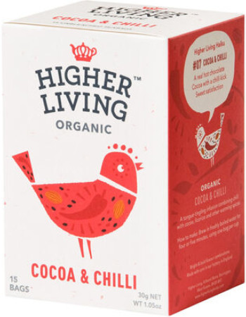 Higher Living Luomu Cacao & Chilli yrttihauduke 15pss