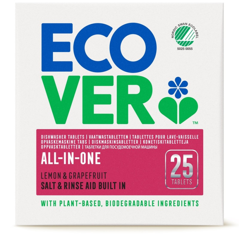Ecover all-in-one astianpesutabletit 25tbl