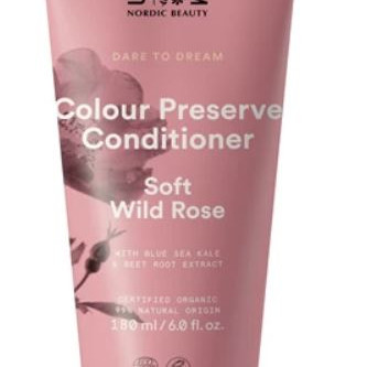 Urtekram Soft Wild Rose (Ruusu) hoitoaine värjätylle hiukselle 180ml soft 