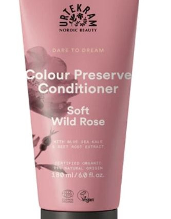 Urtekram Soft Wild Rose (Ruusu) hoitoaine värjätylle hiukselle 180ml soft 