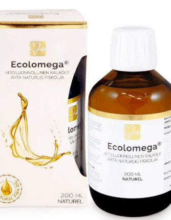 Ecolomega luonnollinen kalaöljy sitruuna 200ml