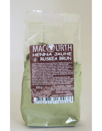 Mac Urth hennajauhe ruskea / mahonki 100g