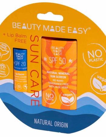 Beauty Made Easy Sun Care Pack with Facial Stick SPF50 + Lip Balm SPF20