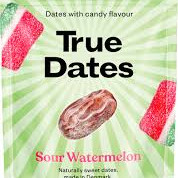 True Dates Sour Watermelon Kirpeä Vesimeloni Karkkitaateli 100g