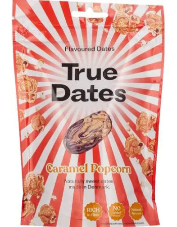 True Dates Caramel Popcorn Karamellipopcornin makuinen karkkitaateli 100 g
