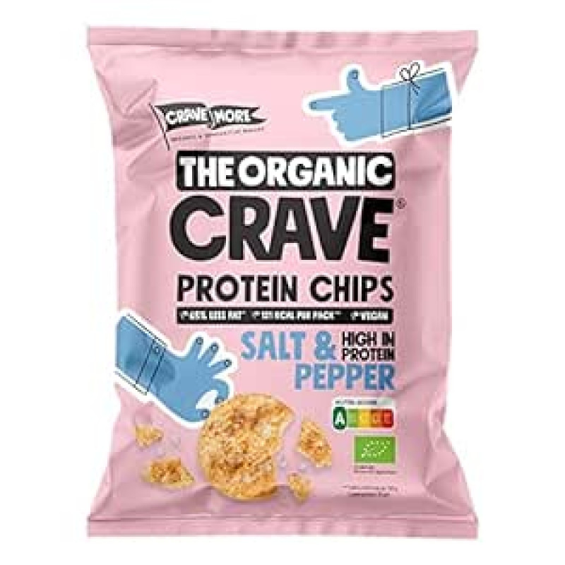 Protein Chips Salt & Pepper, Organic, 75g	