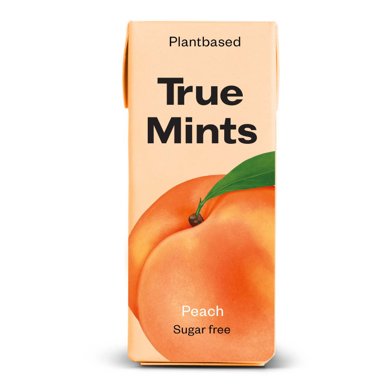 True Mints ksylitolipastilli Persikka 13g
