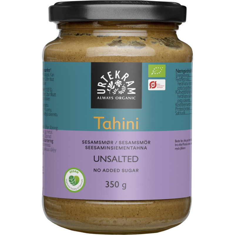 Urtekram Suolaton Tahini (Seesamtahna) luomu 350g 