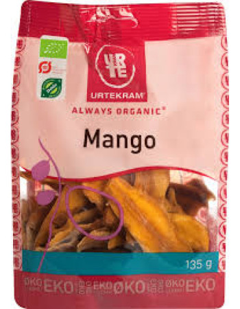 Urtekram luomu kuivattu mango 135g