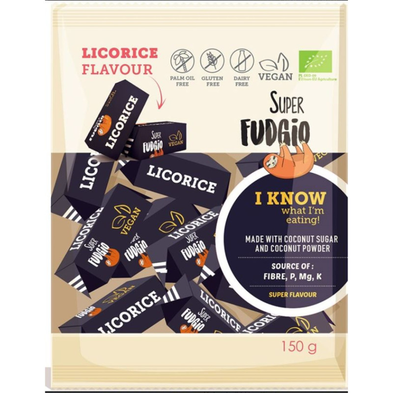 Super Fudgio vegaaninen Lakritsifudge luomu 150g