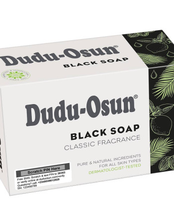 Dudu-Osun Musta saippua classic 150g