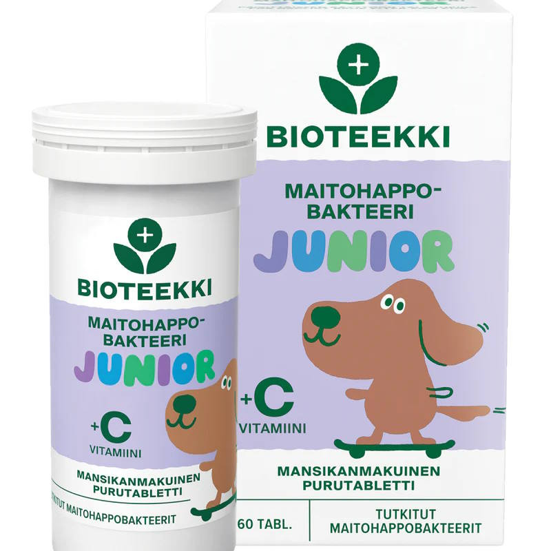 Bioteekki Maitohappobakteeri Junior 60 tabl.