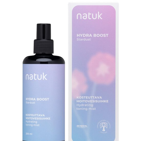 natuk hydra boost kosteuttava hoitovesisuihke 200ml