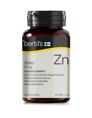bertil´s kelasin imeskeltävä sinkki 120kpl