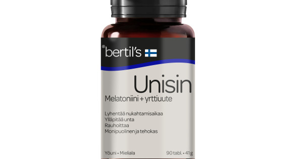 bertil´s Unisin Yrttiuute- melatoniinitabletti 90tabl